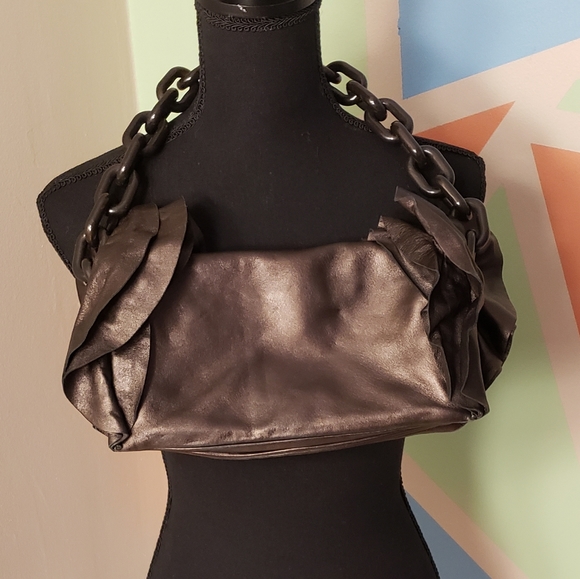 PRADA Small Ruffle Sides Handbag - Picture 3 of 13